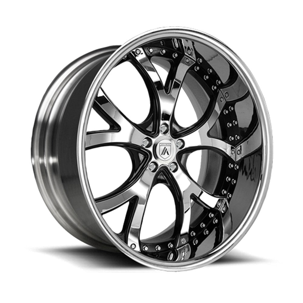 20x8.5 Asanti Forged AF143 Chrome Black Wheel 5x4.5 (40mm)