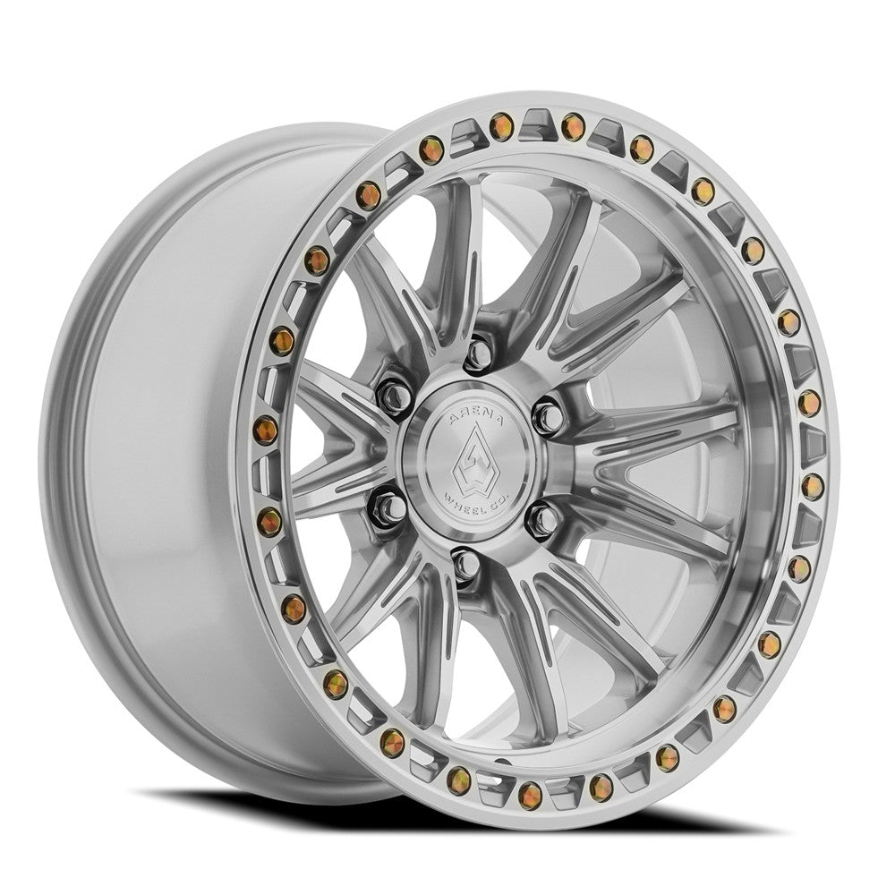20x9 Arena Wheel Co. A132 Blitz Gloss Silver Machined Wheel 6x5.5 (0mm)