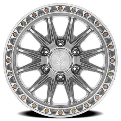 20x9 Arena Wheel Co. A132 Blitz Gloss Silver Machined Wheel 6x5.5 (0mm)