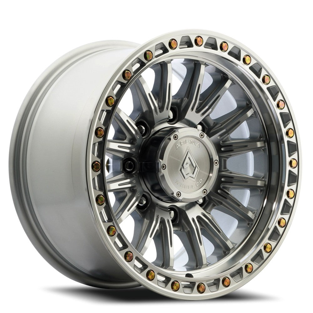 17x9 Arena Wheel Co. A132 Blitz Gloss Silver Machined Wheel 8x170 (0mm)