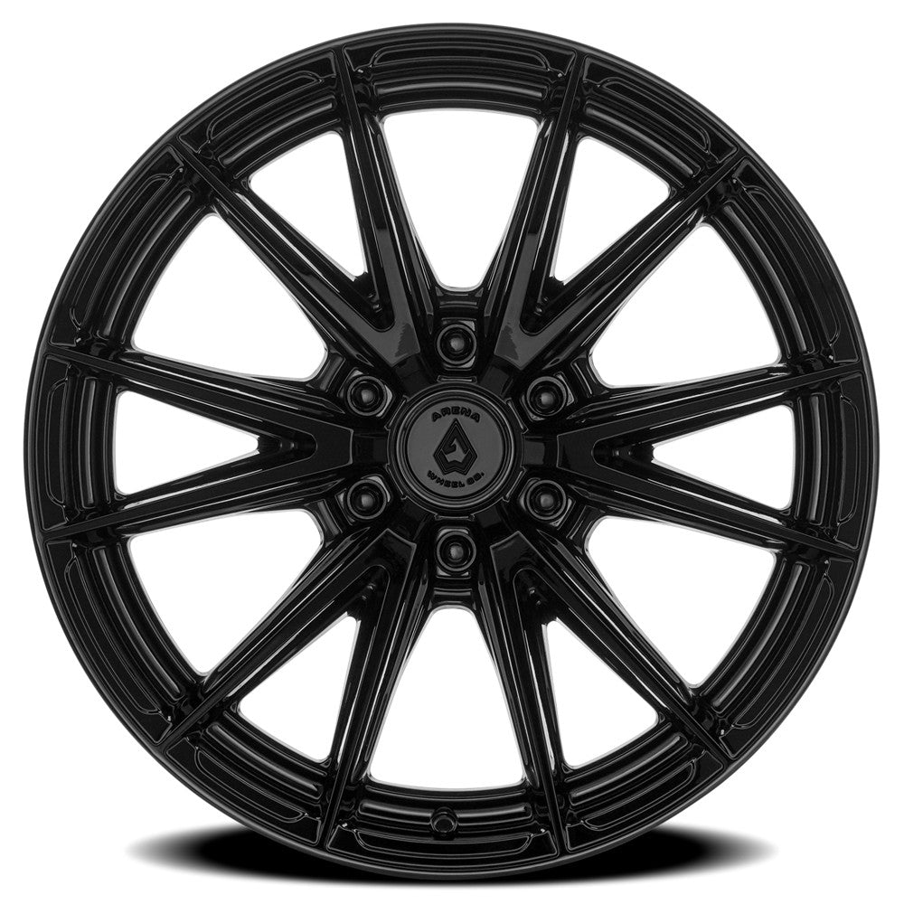 22x10 Arena Wheel Co. A134 Vortex Glossy Black Wheel 6x5.5 (-18mm)
