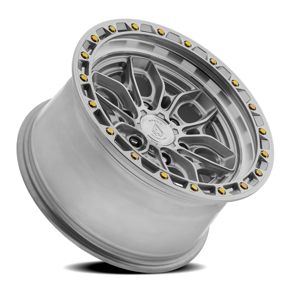 18x9 Arena Wheel Co. A142 Fury Gloss Silver Machined Wheel 6x5.5 (20mm)