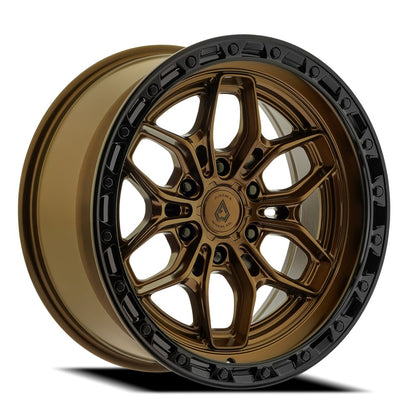 20x10 Arena Wheel Co. A142 Fury Smoked Bronze Glossy Black Wheel 6x5.5 (-18mm)