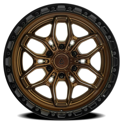 20x9 Arena Wheel Co. A142 Fury Smoked Bronze Glossy Black Lip Wheel 6x135 (0mm)