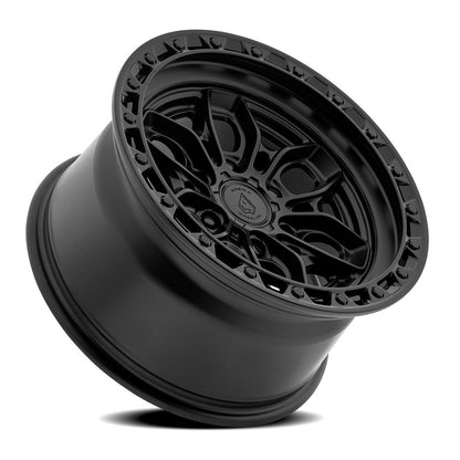 20x9 Arena Wheel Co. A142 Fury Satin Black Glossy Black Lip Wheel 6x5.5 (0mm)