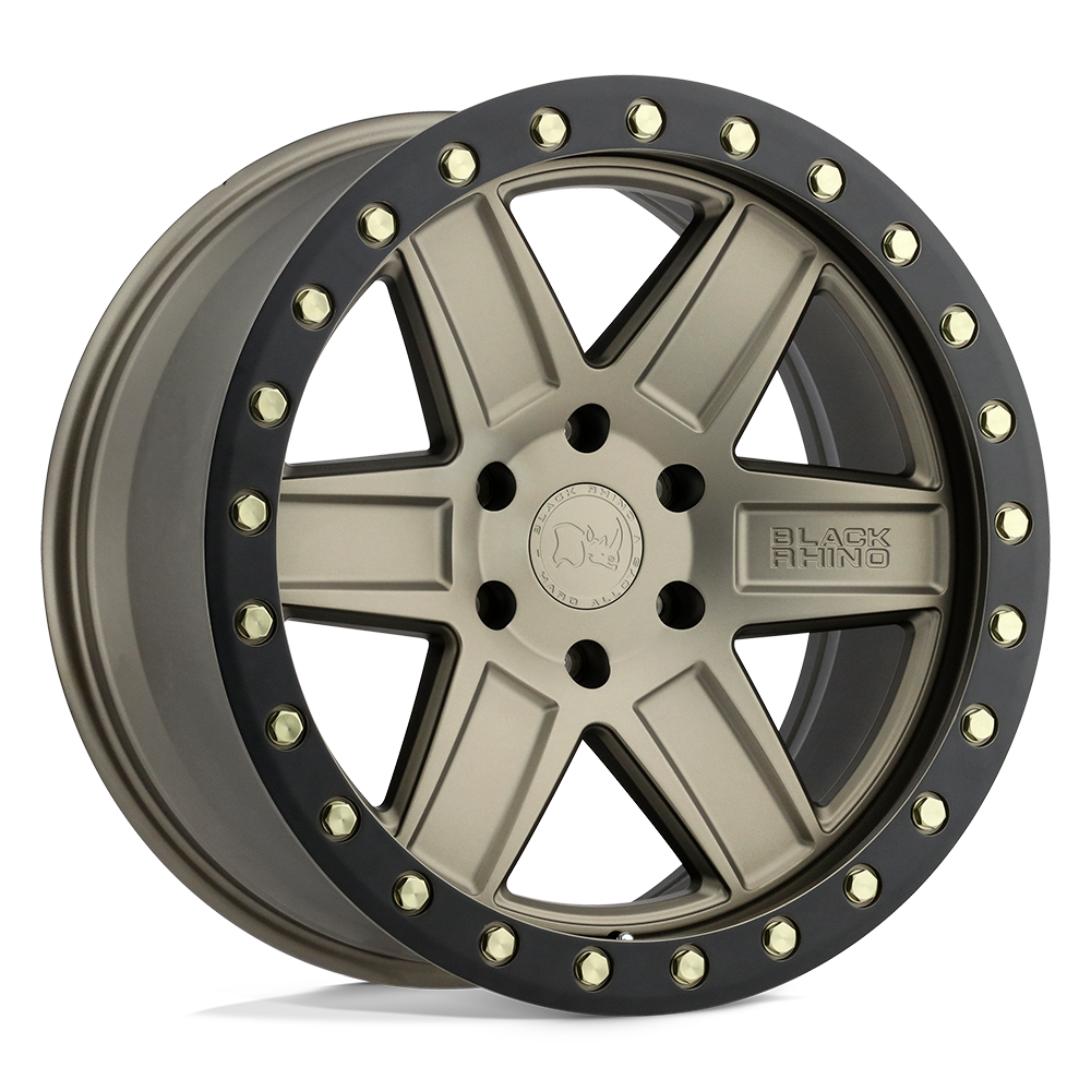 18x9.5 Black Rhino ATTICA MATTE BRONZE W/ BLACK RING Wheel 5x5 (-18mm)
