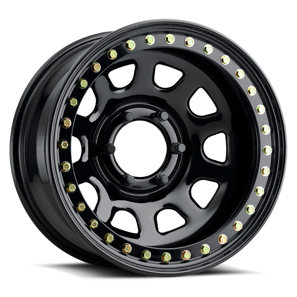 17x9.5 Raceline RT51 Daytona Gloss Black BEADLOCK Wheel 5x5.5 (-38mm)