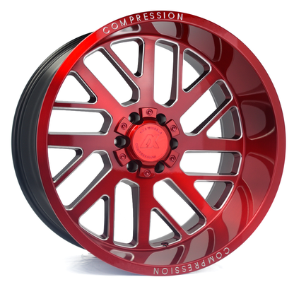 22x12 Axe AX2.2 Candy Red Wheel 8x6.5 (-44mm)