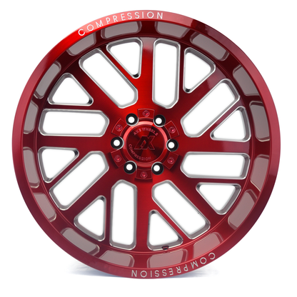 22x12 Axe AX2.2 Candy Red Wheel 8x6.5 (-44mm)