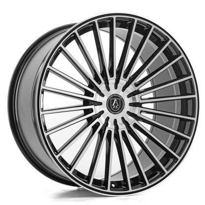 22x9 Axe Wheels EX50 Black and Polished Face Wheel 5x114 (35,38mm)