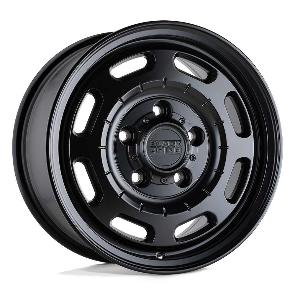 17x8 Black Rhino BANDOLIER MATTE BLACK Wheel 5x160 (45mm)