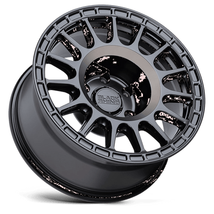 18x8.5 Black Rhino Sandstorm Semi Gloss Black W/ Dark Tint Wheel 6x5.5 (0mm)