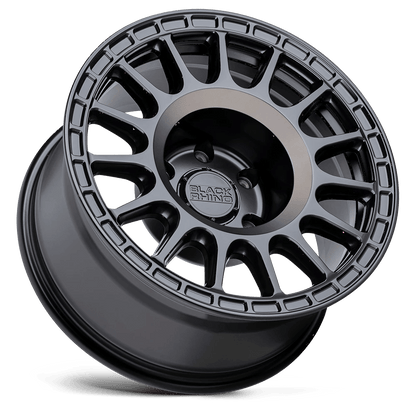 15x7 Black Rhino Sandstorm Semi Gloss Black W/ Mach Dark Tint Wheel 5x4.5 (15mm)