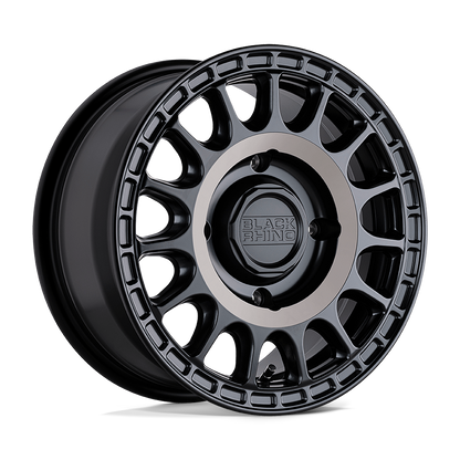 15x7 Black Rhino Sandstorm Semi Gloss Black Machined Tint UTV Wheel 4x156 (36mm)