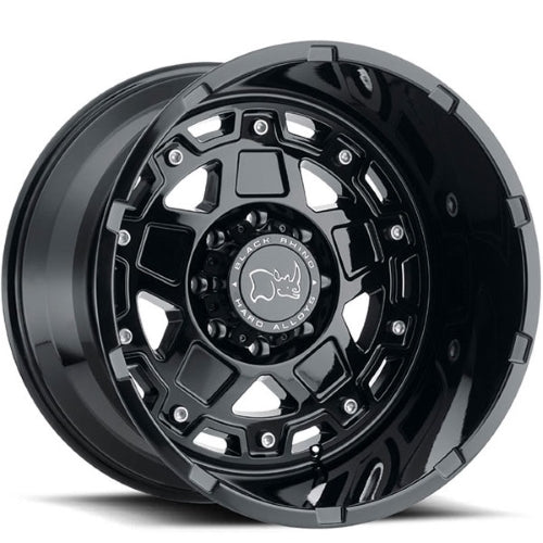 22x14 Black Rhino COMBAT GLOSS BLACK Wheel 8x170 (-76mm)