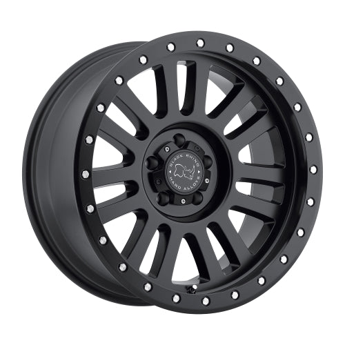 18x9 Black Rhino EL CAJON MATTE BLACK Wheel 6x5.5 (12mm)