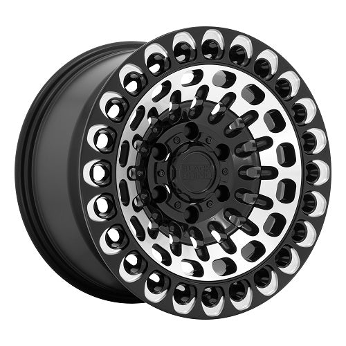 17x9.5 Black Rhino LABYRINTH Gloss Black Milled Wheel 8x180 (-18mm)