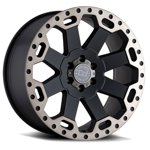 15x7 Black Rhino Powersports WARLORD UTV MATTE BLK W/ DK TINT Wheel 4x137 (10mm)