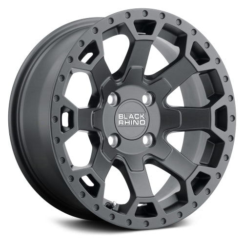 14x7 Black Rhino Powersports WARLORD UTV MATTE GUNMETAL Wheel 4x110 (10mm)
