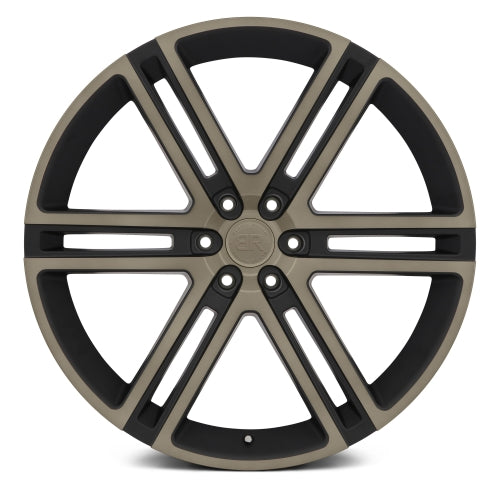 20x9.5 Black Rhino TIMBVATI MATTE BLK W/ DARK MATTE FACE Wheel 6x120 (30mm)