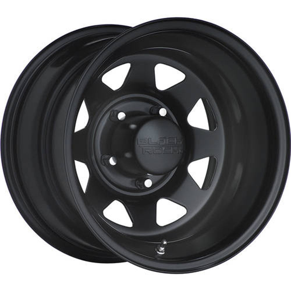 15x10 Black Rock 929B Blackjack Matte Black Wheel 5x4.5 (-38mm)