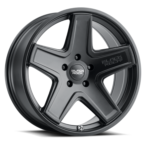 955B-2097312 20X9 5X5.00 Black Rock 955B Wheel