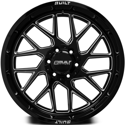 20x9 Axe BTO-3 Gloss Black Milled Wheels 6x135/6x5.5 (0mm) Set of 4