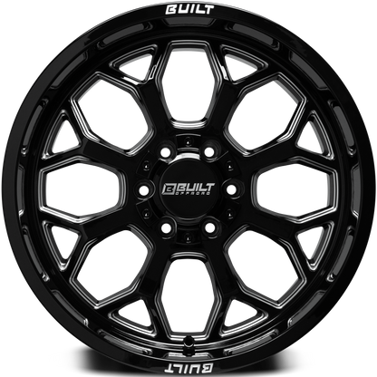 20x9 Axe BTO-1 Gloss Black Milled Wheels 6x135/6x5.5 (0mm) Set of 4