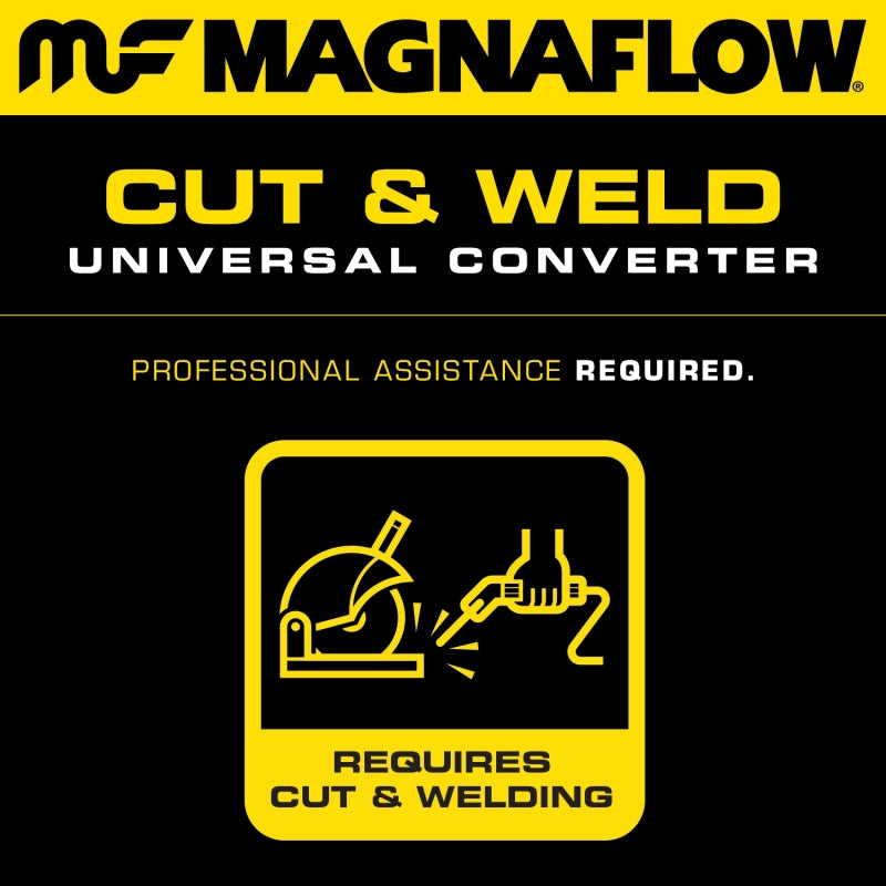 MagnaFlow Universal Catalytic Converter 2in Inlet 2in Outlet 16in Length 6.375in Width
