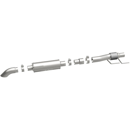 MagnaFlow Cat-Back, SS, 2.5/3in, Turn Down In Front Rear Tire 2015 Ford F150 2.7L V6T Ext Cab