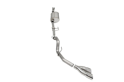 Corsa 2021-2025 Ford F-150 SuperCab/6.5in Bed 3.5L V6 Sport Cat-Back Single Side Exit-Polished