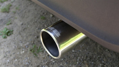 Corsa 2018-2025 Jeep Wrangler JL 2.5in Dual Rear Exit Polished Tips Sport Axle-Back Exhaust
