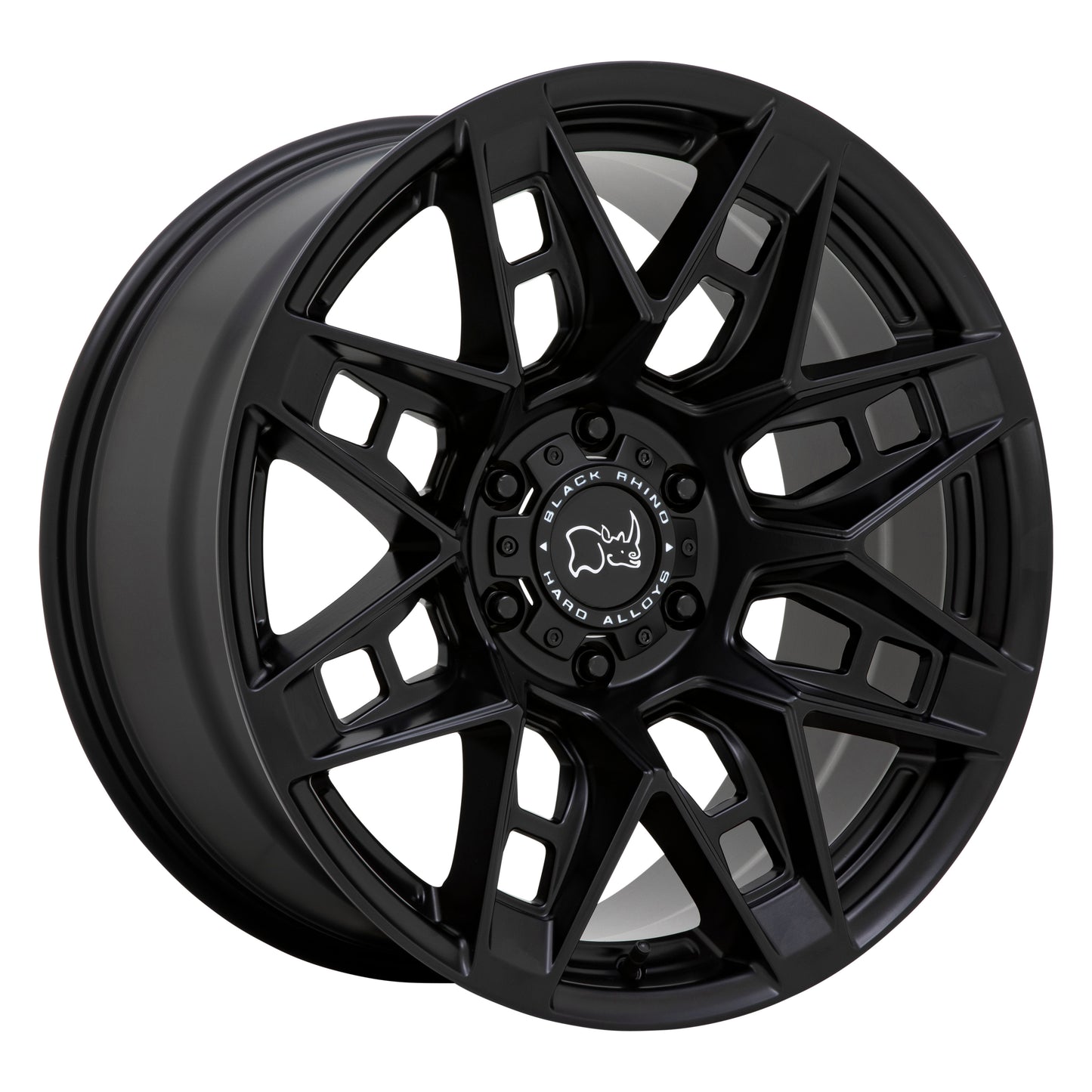 18x9.5 Black Rhino CAPROCK Matte Black Wheel 6x5.5 (12mm)