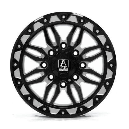 15x7 Axe Cerus Gloss Black Milled UTV Wheel 4x137/4x156 (10mm)