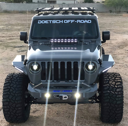 Oracle Oculus Bi-LED Projector Headlights for Jeep JL/Gladiator JT - Matte Blk - 5500K