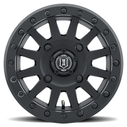 15x7 Icon Alloys Compression Satin Black UTV Wheel 4x156 (12mm)