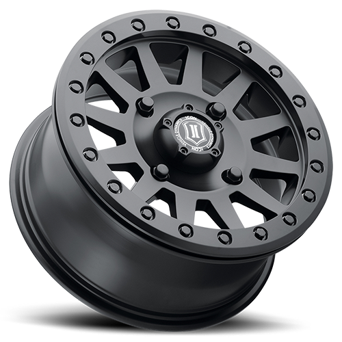 15x7 Icon Alloys Compression Satin Black UTV Wheel 4x156 (38mm)