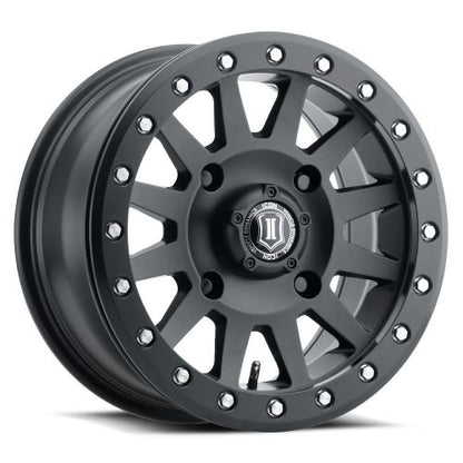 15x7 Icon Alloys Compression Satin Black UTV Wheel 4x156 (38mm)