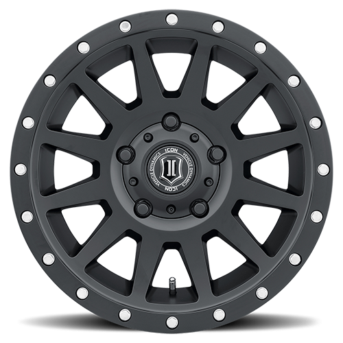 20x10 Icon Alloys Compression Satin Black Wheel 5x150 (-19mm)