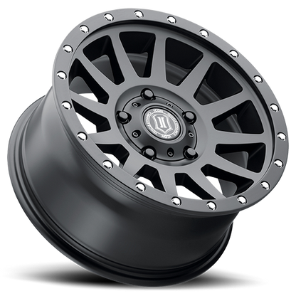 20x10 Icon Alloys Compression Satin Black Wheel 5x150 (-19mm)