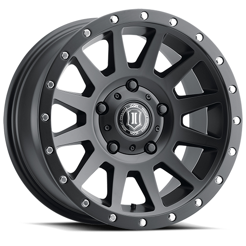 20x10 Icon Alloys Compression Satin Black Wheel 5x150 (-19mm)