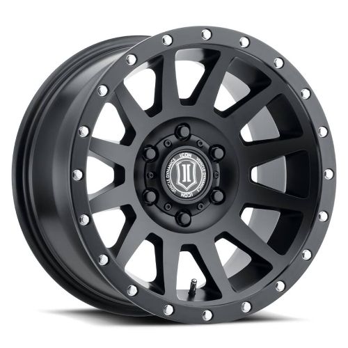 17x8.5 Icon Alloys Compression Satin Black Wheel 6x135 (6mm)