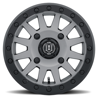 15x7 Icon Alloys Compression Titanium UTV Wheel 4x156 (38mm)