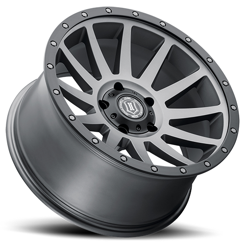 17x8.5 Icon Alloys Compression Titanium Wheel 5x5 (-6mm)