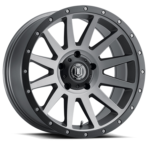 17x8.5 Icon Alloys Compression Titanium Wheel 5x5 (-6mm)