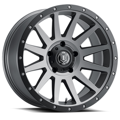 17x8.5 Icon Alloys Compression Titanium Wheel 5x5 (-6mm)