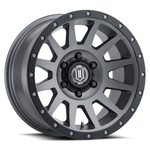 18x9 Icon Alloys Compression Titanium Wheel 6x5.5 (0mm)