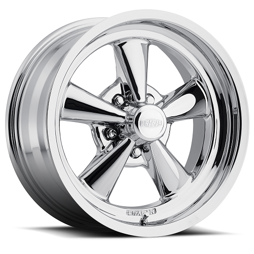 18x7 Cragar 610C G/T Chrome Wheel 5x5 +6