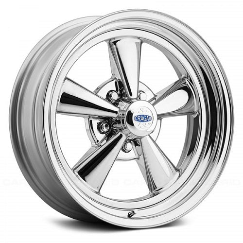 15x6 Cragar 61C S/S Chrome 2-Piece Composite Wheel 5x4 (-3mm)
