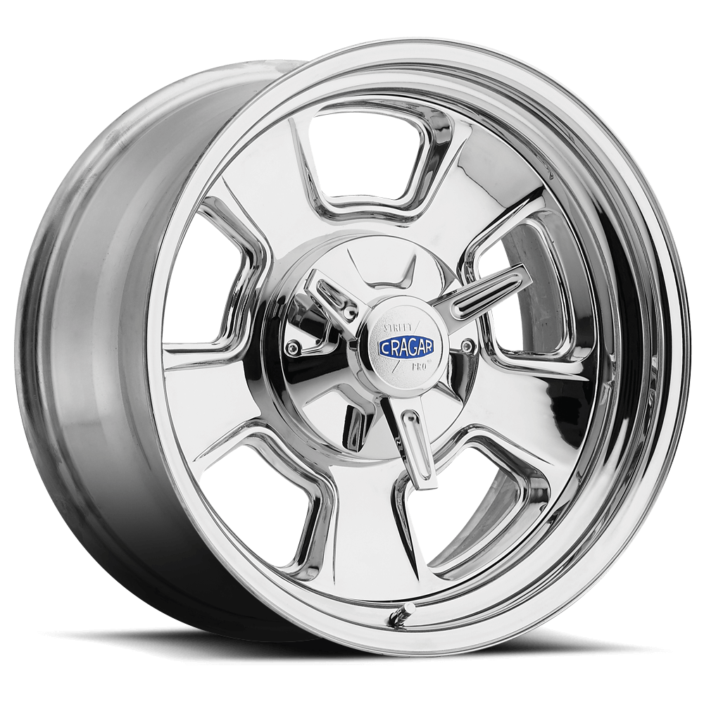 15x7 Cragar 390C Street Pro Chrome Wheel 5x4.5/5x4.75 (-6mm)